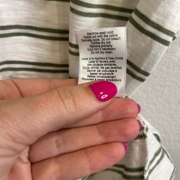 Veronica Beard Jeans Striped Sleeveless Pima Cotton Top Size S - Picture 6 of 6